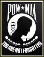 An image of the P O W /  M I A Flag.